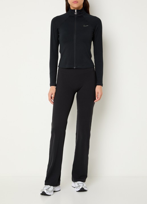 Nike Fitted vest met opstaande kraag - voorkant 2 zwart
