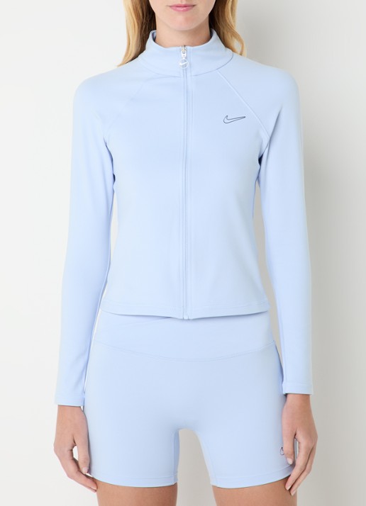 Nike Fitted vest met opstaande kraag - detail lichtblauw