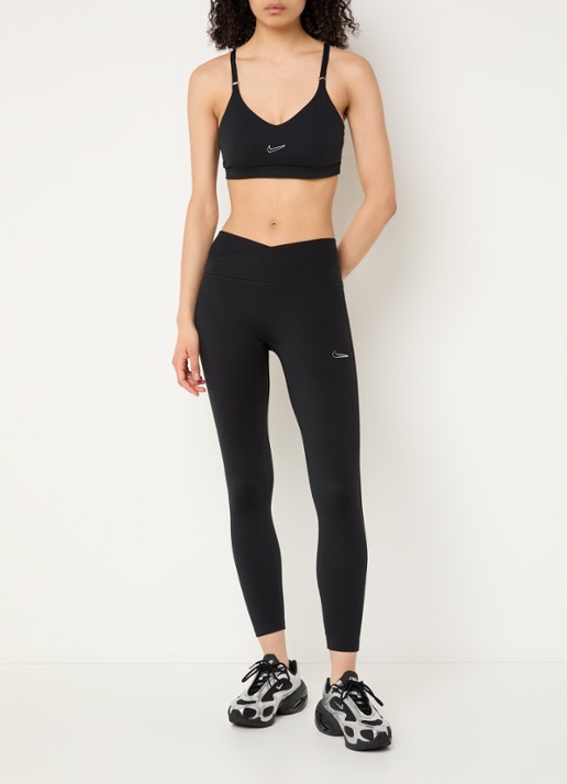 Nike Indy sport bh met light support en dri-FIT - voorkant 3 zwart
