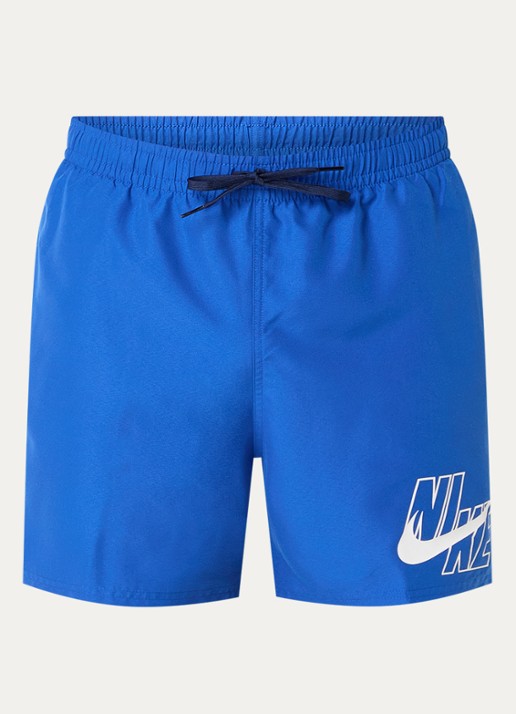 Nike Loose fit zwemshort met logo en steekzakken - voorkant kobaltblauw