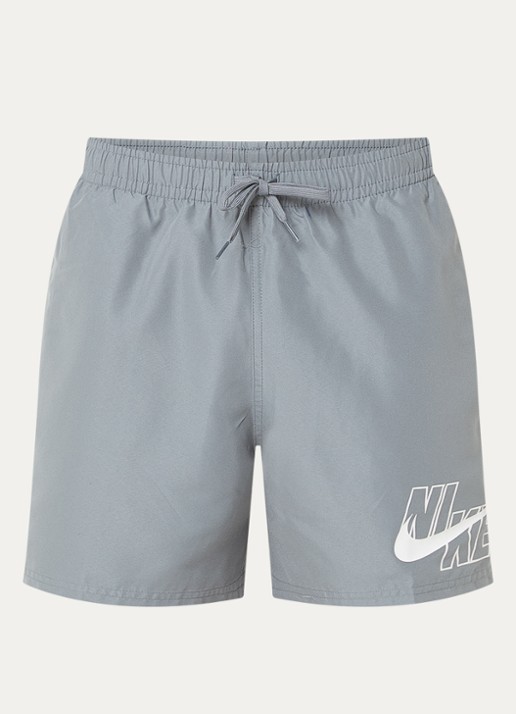 Nike Loose fit zwemshort met logo en steekzakken - voorkant 3 olijfgroen