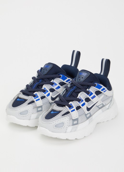 Nike P-6000 sneaker met mesh details - voorkant 4 donkerblauw