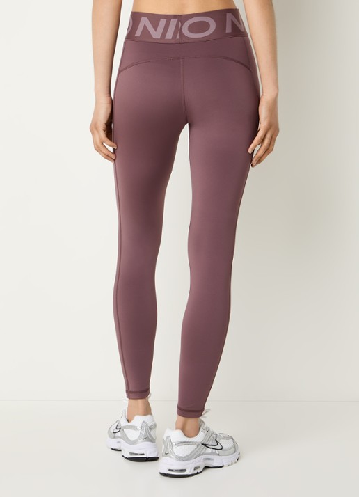 Nike Sculpt high waist skinny fit trainingslegging - achterkant taupe