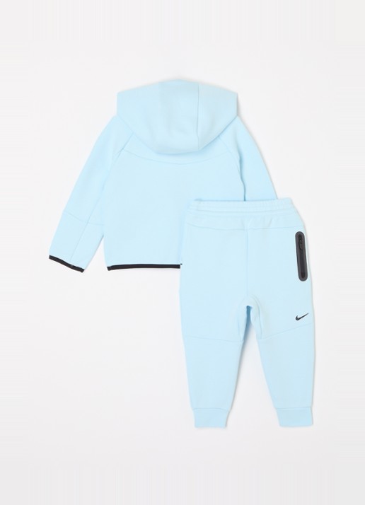 Nike Tech Fleece trainingspak met logo 2-delig - voorkant 2 grijs