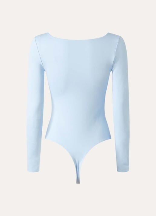 Nike Trainings body met ronde hals - achterkant 3 lichtblauw