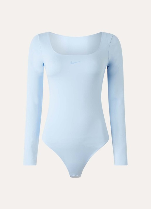 Nike Trainings body met ronde hals - voorkant lichtblauw