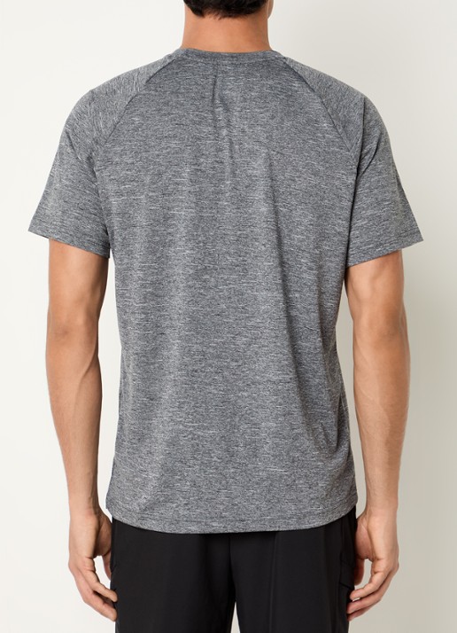 Nike Trainings T-shirt met logo - achterkant donkergrijs