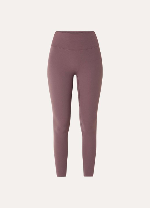 Nike Zenvy high waist skinny fit trainingslegging  - voorkant 2 taupe