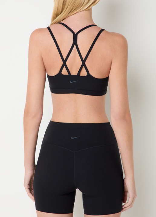 Nike Zenvy sport bh met light support en dri-FIT - achterkant 4 zwart