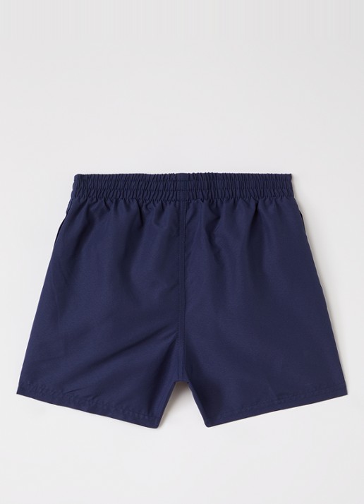 Nike Zwemshorts met logoborduring - voorkant 2 donkerblauw