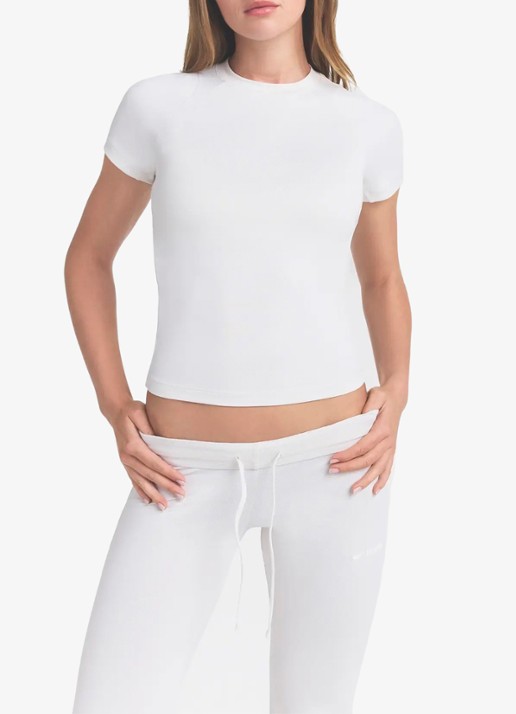 NikeSKIMS Airy cropped trainings T-shirt met stretch