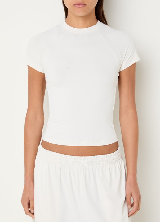 NikeSKIMS Airy cropped trainings T-shirt met stretch