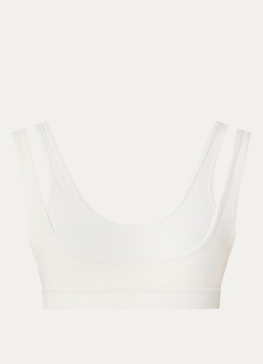 NikeSKIMS Matte sport bh met light support - voorkant gebroken wit