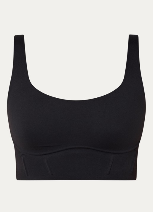 NikeSKIMS Matte sport bh met medium support - voorkant zwart