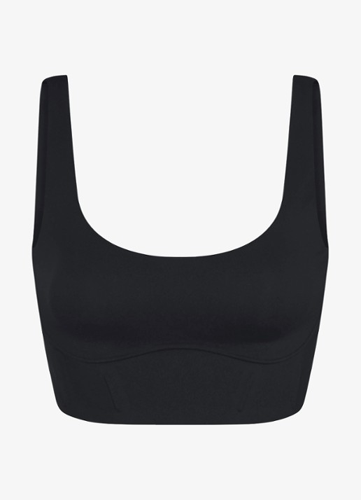 NikeSKIMS Matte sport bh met medium support - voorkant zwart