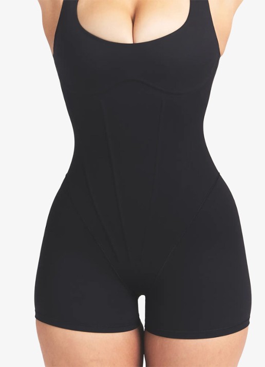 NikeSKIMS Matte sport bodysuit met logo