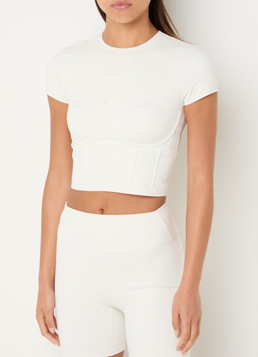 NikeSKIMS Matte trainings crop top met stretch