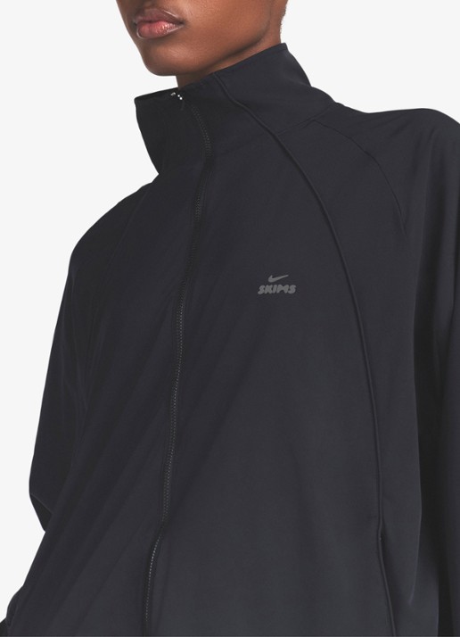 NikeSKIMS Oversized trackvest met logo en ritszakken - detail 5 zwart