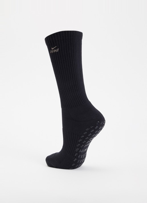 NikeSKIMS Pilates Grip sportsokken in katoenblend met logoborduring - detail 3 zwart