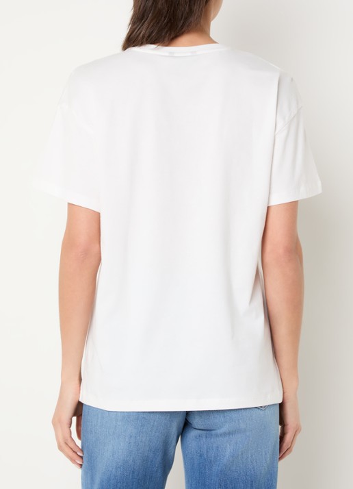 NIKKIE 1985 T-shirt met logo - achterkant 2 wit