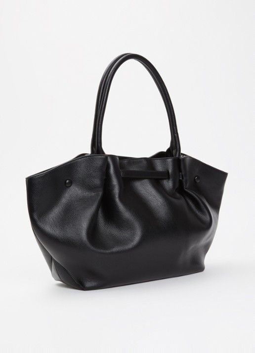 NIKKIE Amara Chunky schoudertas met kettingdetail - achterkant zwart