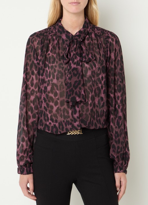 NIKKIE Arabella blouse met panterprint