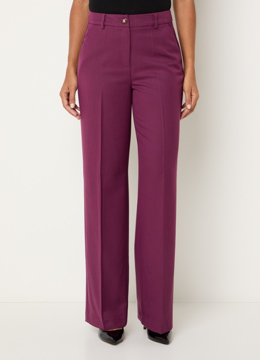 NIKKIE Ashira high waist straight fit pantalon met persplooi
