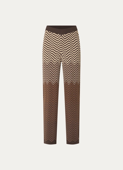 NIKKIE Avva fijngebreide broek met print