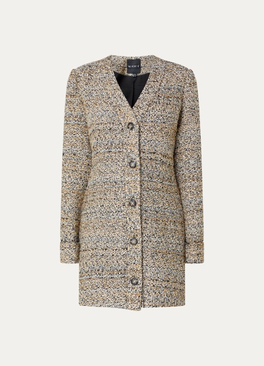 NIKKIE Azaria mini blazerjurk met strass