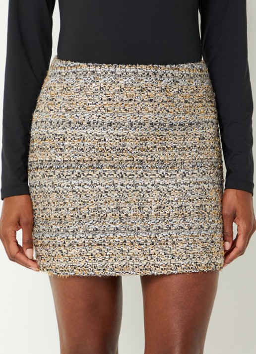 NIKKIE Azaria mini rok met strass