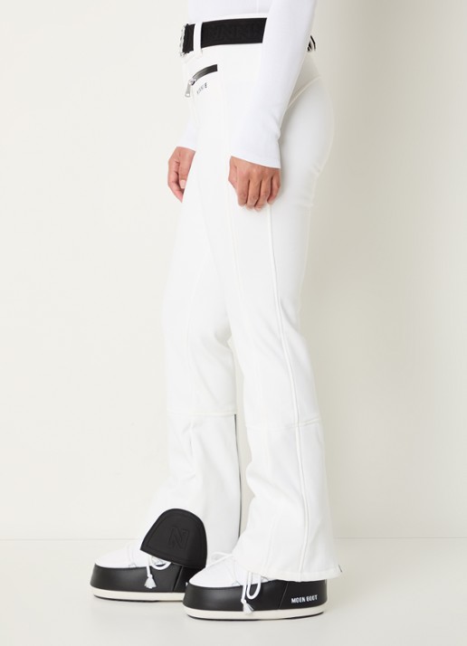 NIKKIE Grace high waist flared fit skibroek met ceintuur - detail 5 wit