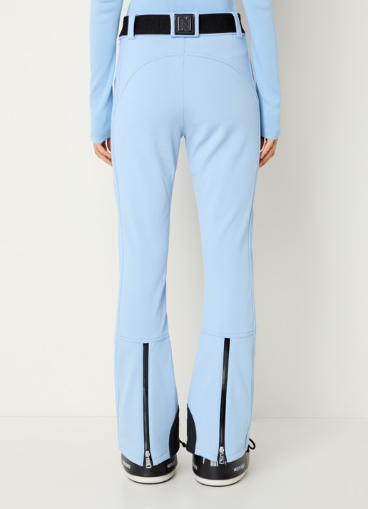 NIKKIE Grace high waist flared fit skibroek met ceintuur - achterkant 3 blauw