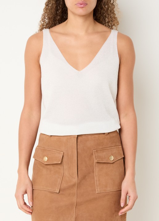 NIKKIE Indio top met strass - detail wit