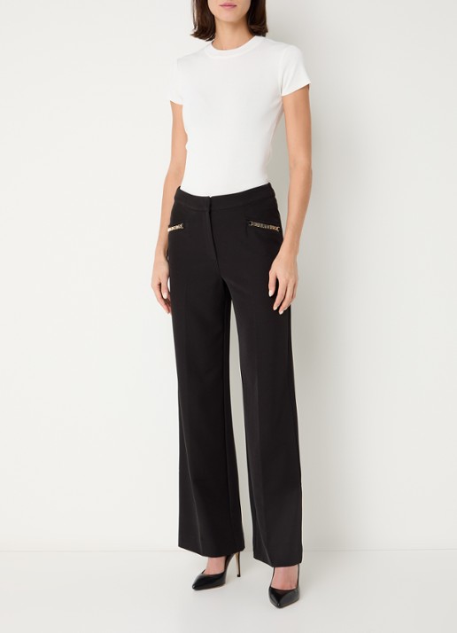 NIKKIE Jofli top met ribstructuur en stretch - voorkant 3 wit