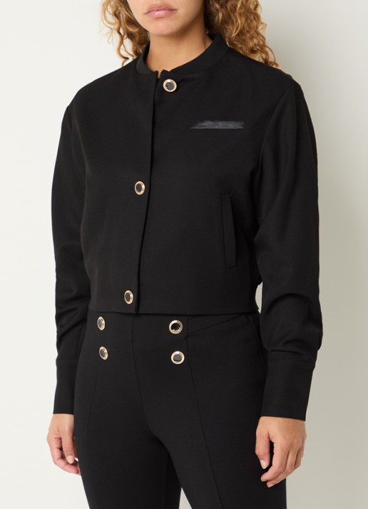 NIKKIE Oakland cropped bomberjack met steekzakken