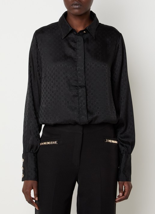 NIKKIE Opava blouse van satijn met print
