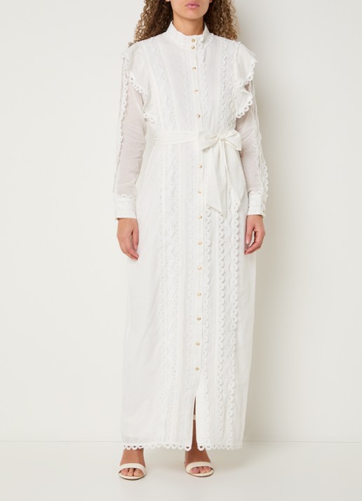 NIKKIE Patna maxi jurk met broderie