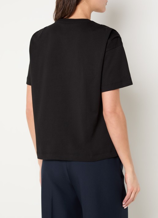 NIKKIE Patos T-shirt met kettingdetail - achterkant 4 zwart
