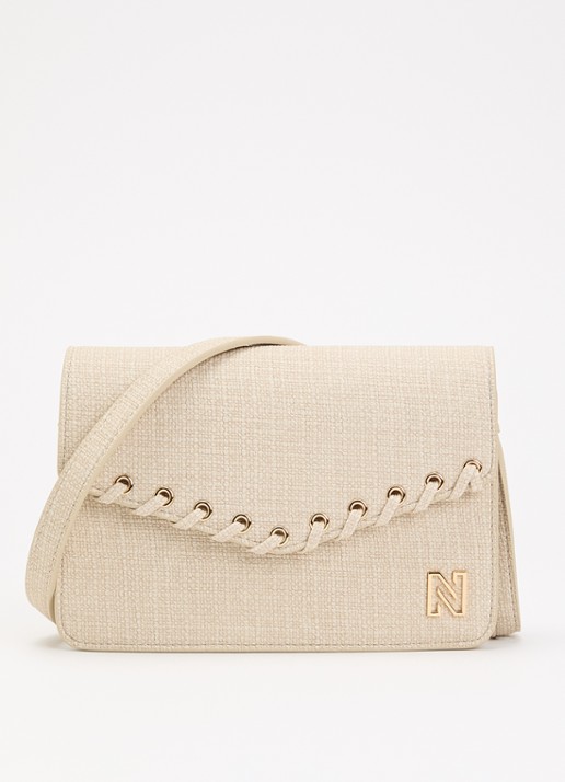 NIKKIE Paxing Lace-Up schoudertas met verstelbare schouderriem