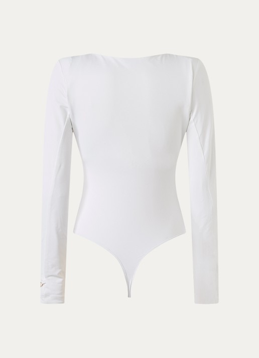 NIKKIE Pinole body met ronde hals - achterkant 4 wit