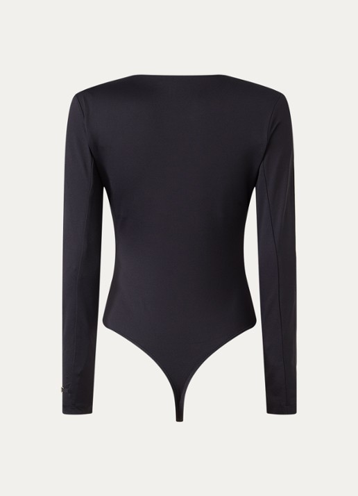 NIKKIE Pinole body met ronde hals - achterkant zwart