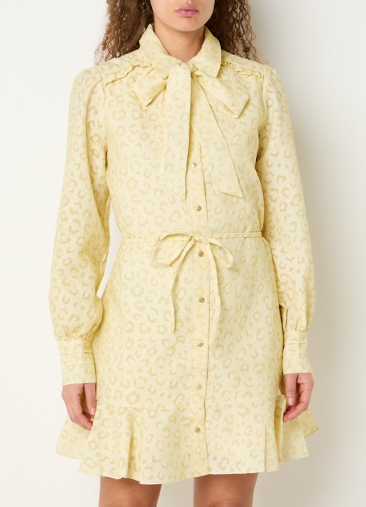 NIKKIE Pragues mini jurk met panterprint