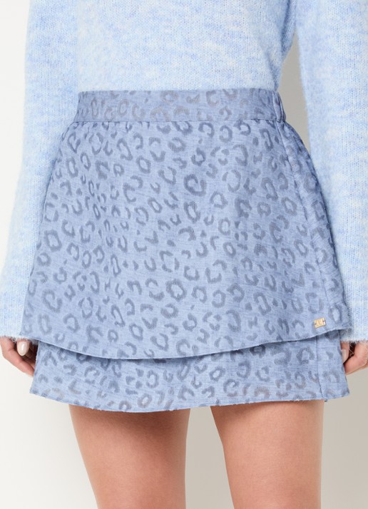 NIKKIE Pragues mini rok met panterprint
