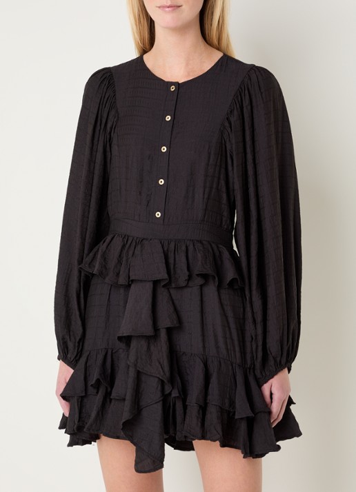 NIKKIE Preble mini tuniekjurk met ruches