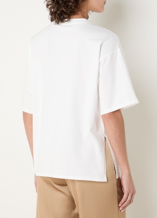 NIKKIE Ramsgate T-shirt met logo - achterkant 4 wit