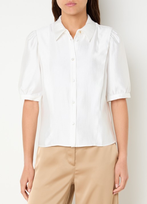 NIKKIE Relizane blouse met plooidetail
