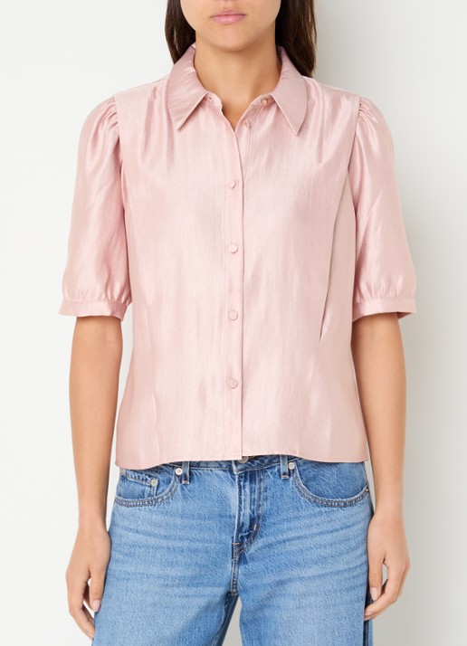 NIKKIE Relizane blouse met plooidetail