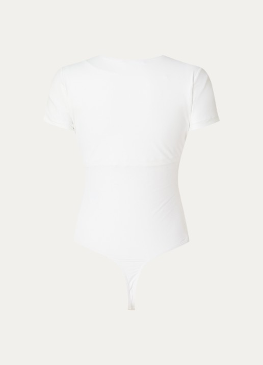 NIKKIE Rubio body top met gedrapeerd detail - achterkant 4 wit