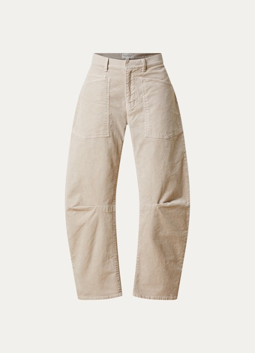 Nili Lotan Shon mid waist balloon fit broek met opgestikte zakken