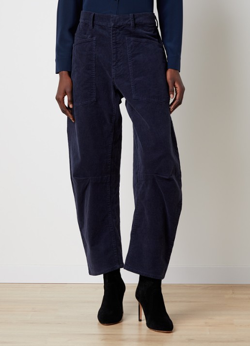 Nili Lotan Shon mid waist balloon fit broek met opgestikte zakken